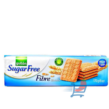 Gullon Sugar free Fiber Biscuits, 170 Grams