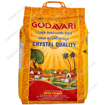 Godavari Crystal Quality Sona Masoori Rice, 20 Lb(Limited Stock)