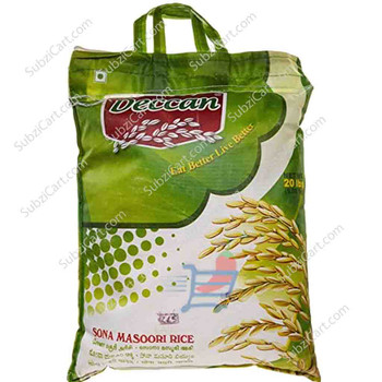 Deccan Sona Masoori Rice, 20 Lb