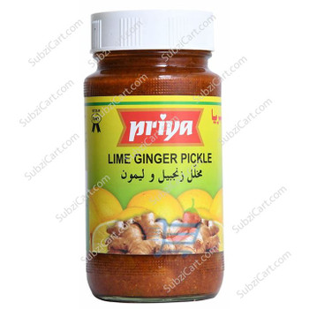 Priya Lime Ginger Pickle , 300 Grams