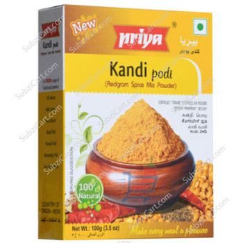 Priya (Kandi Podi) Red Gram  Powder, 100 Grams