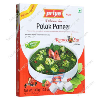 Priya Palak Paneer, 300 Grams