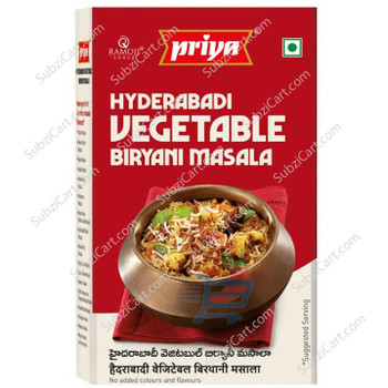 Priya Hyderabadi Vegetable Biryani Masala, 50 Grams