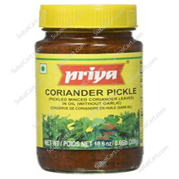 Priya Coriander Pickle, 300 Grams
