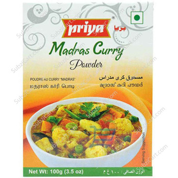 Priya Madras Curry Powder, 100 Grams