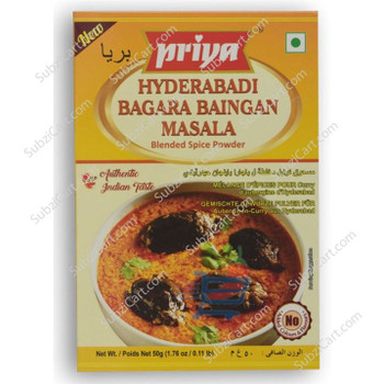 Priya Hyderabadi Bagara Baingan Masala, 50 Grams