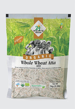 24 Mantra Whole Wheat Flour, 1 Kg