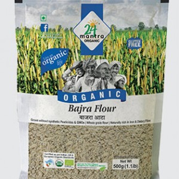 24 Mantra Bajra Flour, 2 LB