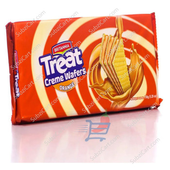 Britannia Treat Orange Wafers, 150 Grams