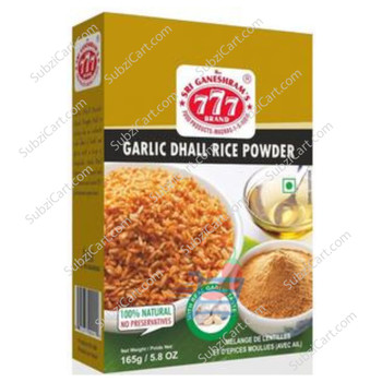 777 Garlic Dhall Rice Powder, 165 Grams