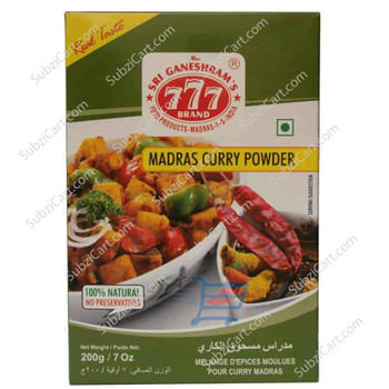 777 Madras Curry Powder, 200 Grams