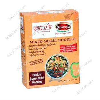 Satvik Mixed Millet Noodles, 210 Grams