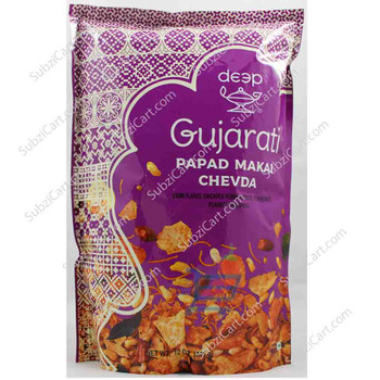 Deep Gujarat Papad Makai Chevda, 340 Grams