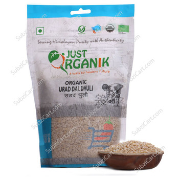 Just Organik Urad Dal Dhuli, 2 Lb