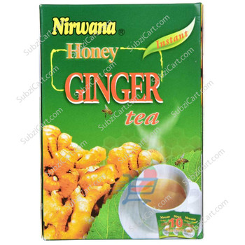 Nirwana Instant Honey Ginger Tea, 20 Sachets