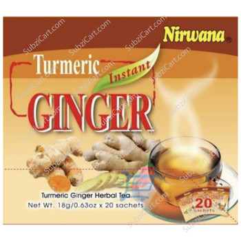 Nirwana Instant Turmeric Ginger Tea, 20 Sachets