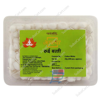 Patanjali Cotton Wicks ,25 Grams