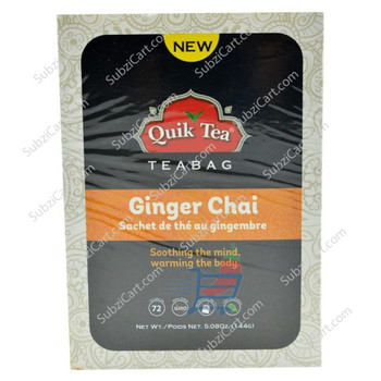 Quik Tea Ginger Chai, 72 Bags