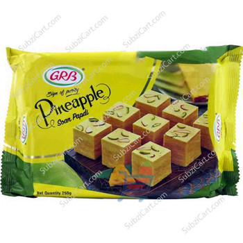 GRB Pineapple Soan Papdi, 250 Grams