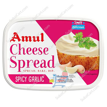 Amul Cheese Spread Spicy Garlic, 200 Grams