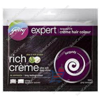 Godrej Rich Cream Burgundy Hair Color, 20 Grams