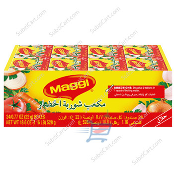 Maggi Veg Cube 24 Boxes, 528 Grams
