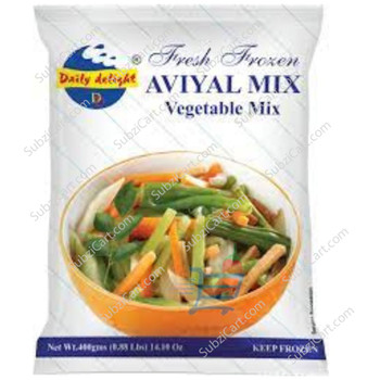 Daily Delight Aviyal Mix Frozen, 400 Grams