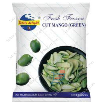 Daily Delight Cut Mango Green Frozen, 400 Grams