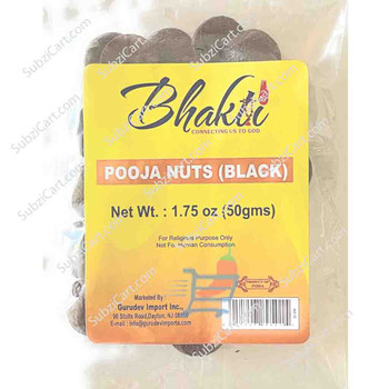Bhakti Pooja Nuts(Black), 3.5 Oz