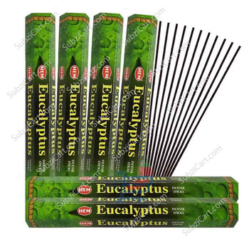 Hem Eucalyptus Incense Sticks, 1 Box Of 6