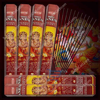 Hem Shree Ganesh Incense Sticks, 1 Box Of 6