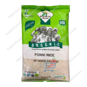 24 Mantra Organic Ponni Rice, 4Lb
