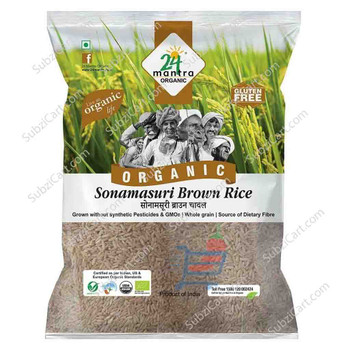 24 Mantra Organic Sona Masuri Brown Rice, 2 Kg