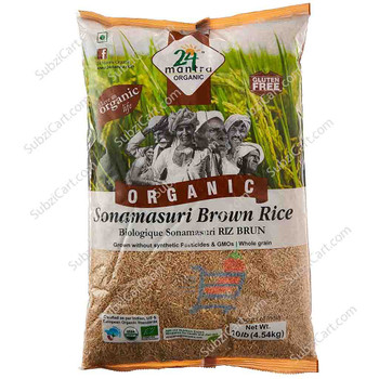 24 Mantra Organic Sona Masuri Brown Rice, 10 Lb