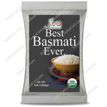 Jiva Organic Basmati Rice (Best Basmati Ever), 4 Lb