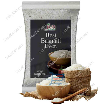 Jiva Organic Best Basmati Rice Ever (White), 10 Lb