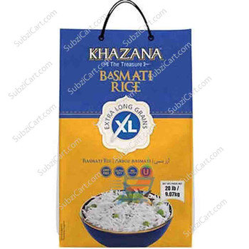 Khazana Basmati Rice Ext Long, 20 Lb