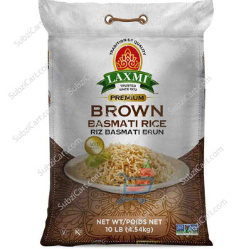 Laxmi Brown Basmati Rice, 10 Lb