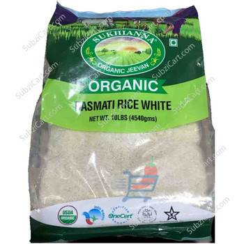 Sukhianna Organic White Basmati Rice, 10 Lb