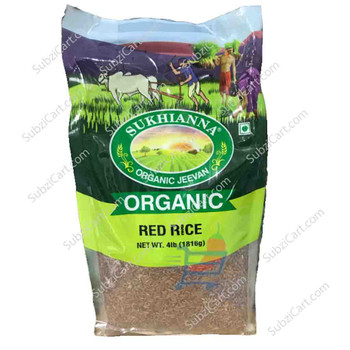 Sukhianna Organic Red Rice, 4 Lb