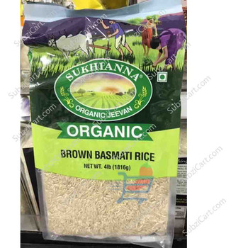 Sukhianna Organic Brown Basmati Rice, 4  Lb