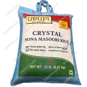 Deep (Udupi) Crystal Sona Masoori Rice, 20 Lb