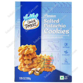 Vadilal Salted Pistachio Cookies, 200 Grams