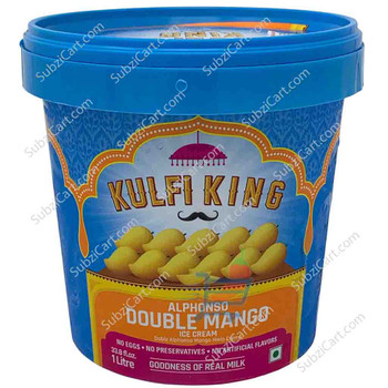 Kulfi King Alphonso Double Mango Ice Cream, 1 Lit