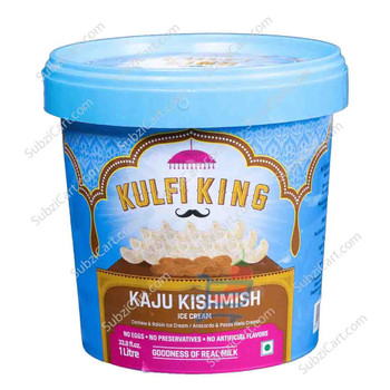 Kulfi King Kaju Kishmish Ice Cream, 1 Lit