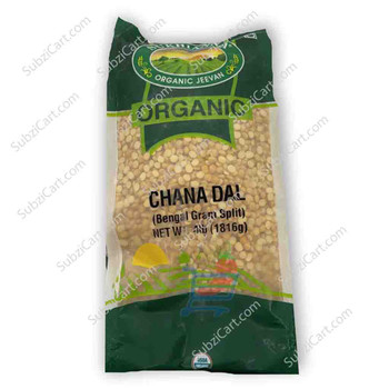 Sukhianna Organic Chana Dal, 4 LB