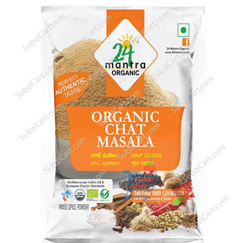 24 Mantra Organic Chat Masala, 50 Grams