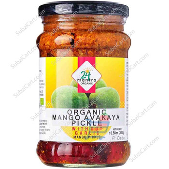 24 Mantra Organic Mango Pickle, 300 Grams