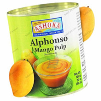 Ashoka Alfhonso Mango Pulp, 6 Tins