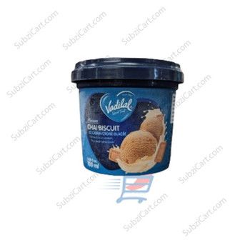Vadilal Chai Biscuit Ice Cream, 1 LITERS